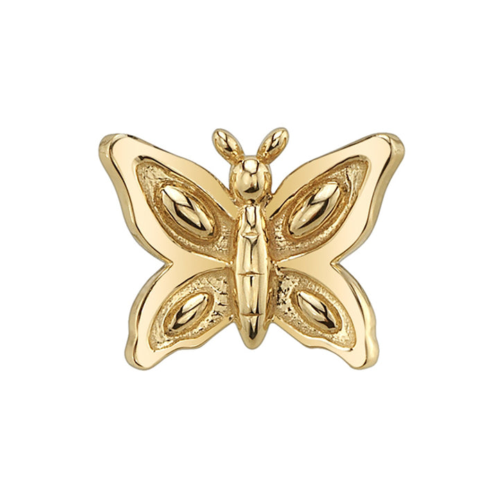 Butterfly Threaded End in Gold & Platinum