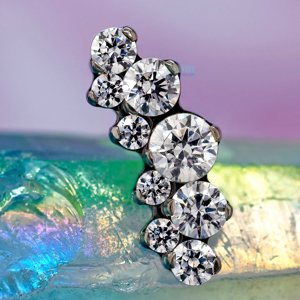threadless: "Suprium" #4 Faceted Gem Cluster End