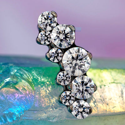 threadless: "Suprium" #4 Faceted Gem Cluster End