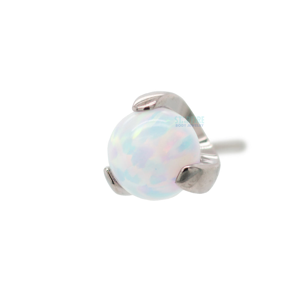 threadless: 3 Prong-Set Opal Ball End