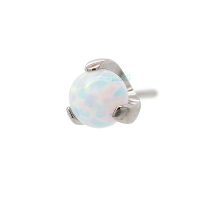 threadless: 3 Prong-Set Opal Ball End