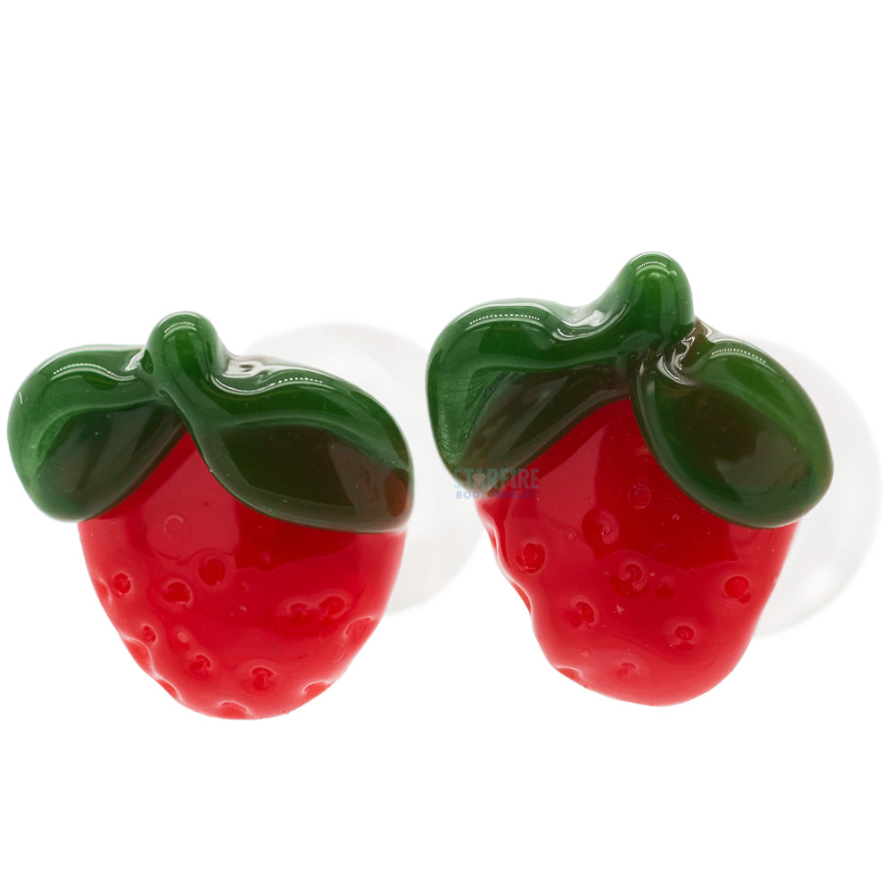 Strawberry Glass Plugs