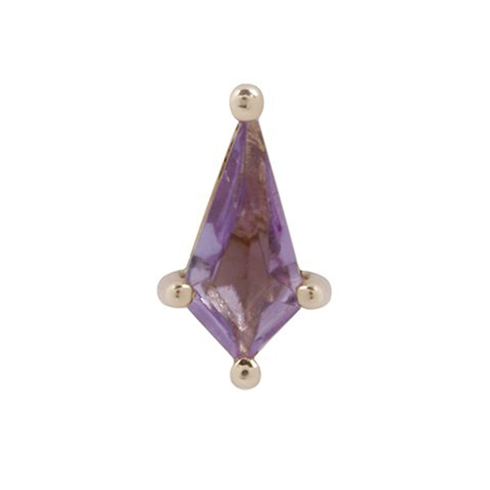 threadless: "Mini Soho" End in Gold with Amethyst