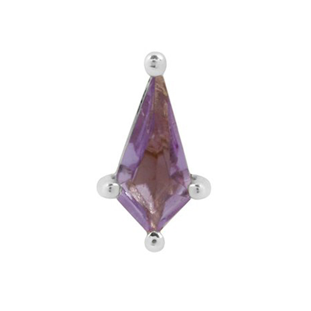 threadless: "Mini Soho" End in Gold with Amethyst