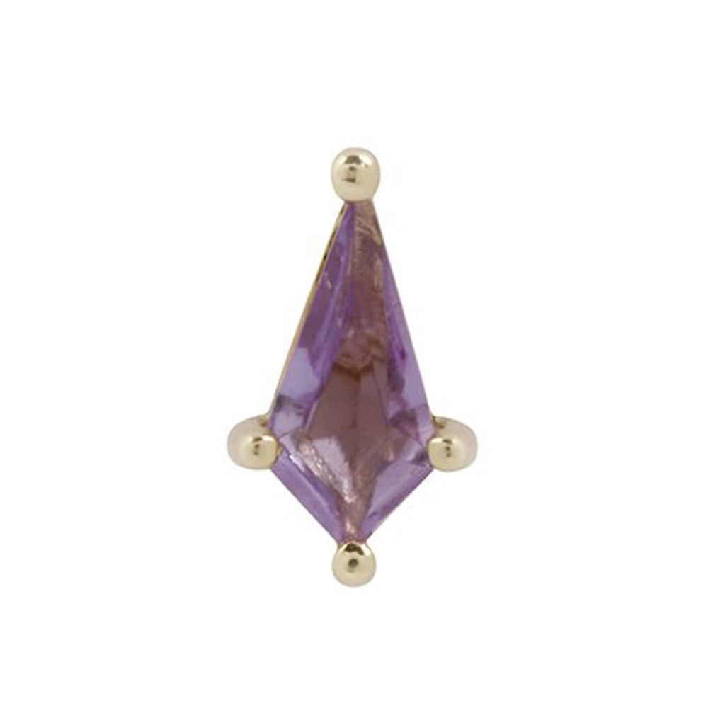 threadless: "Mini Soho" End in Gold with Amethyst