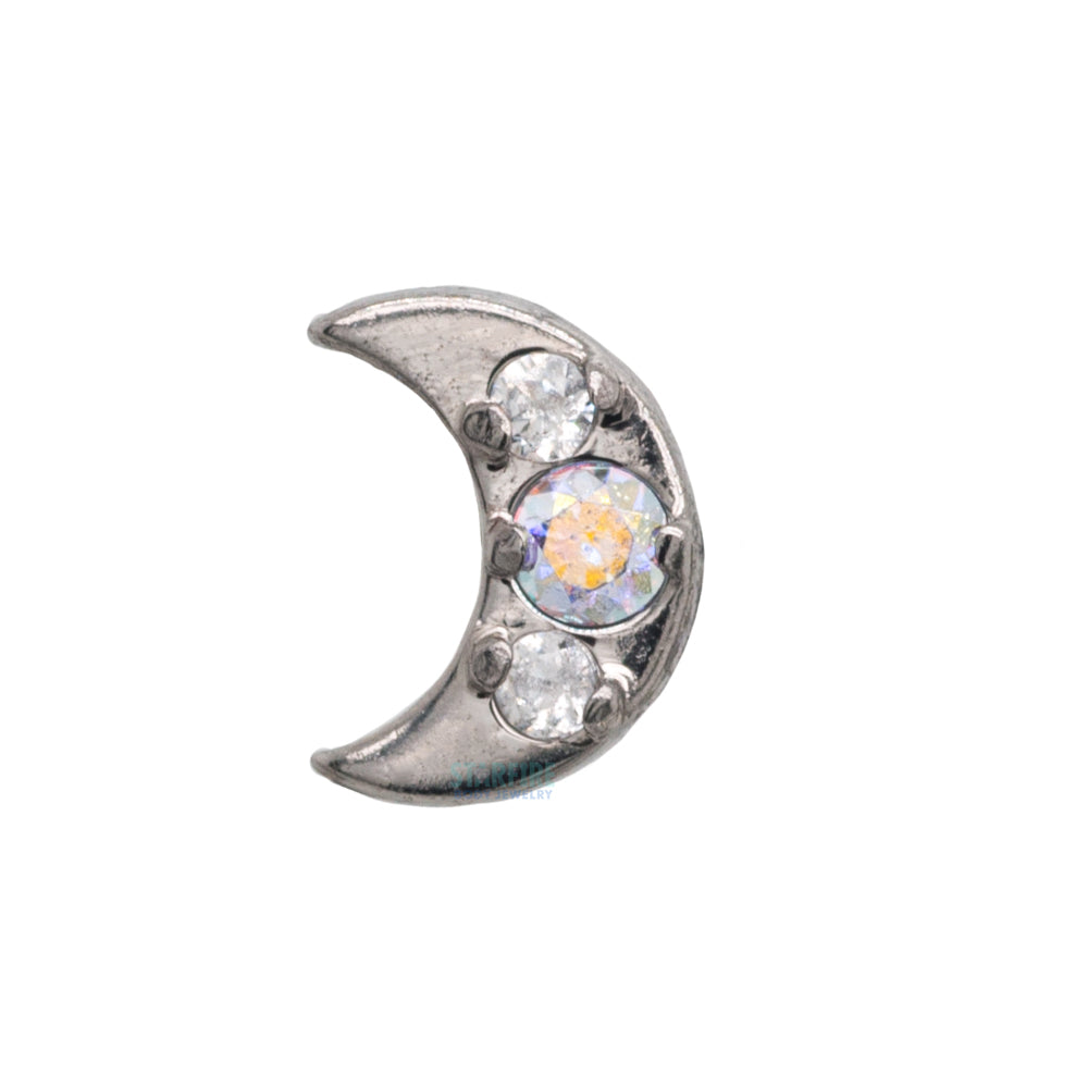"Luna" Threaded End with Faceted Gems - custom color combos