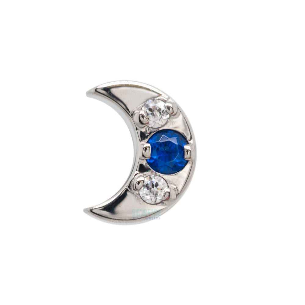 "Luna" Threaded End with Faceted Gems - custom color combos