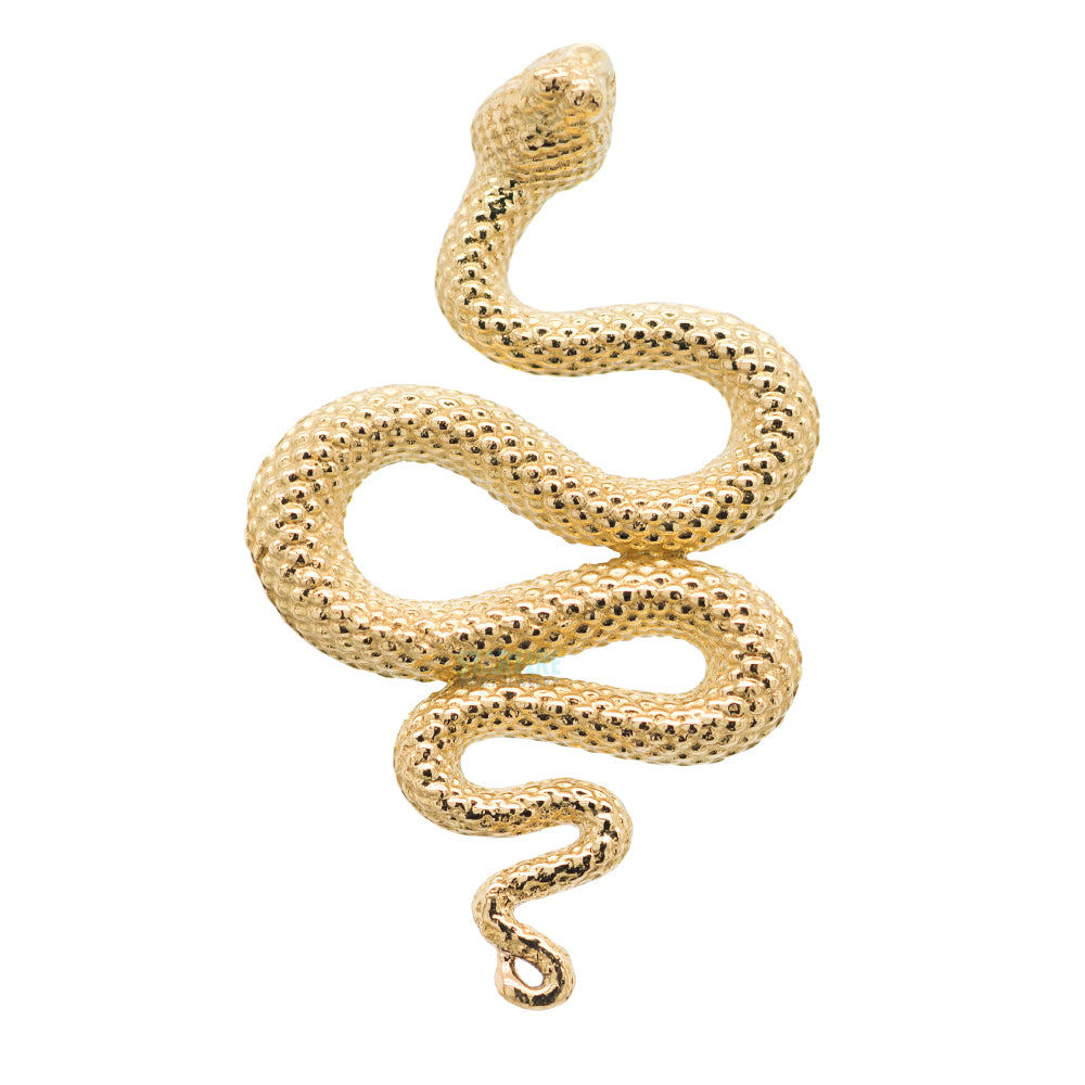 Snake Threaded End in Gold