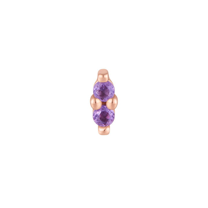 threadless: "Mishka" End in Gold with Amethyst