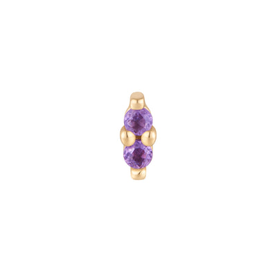 threadless: "Mishka" End in Gold with Amethyst
