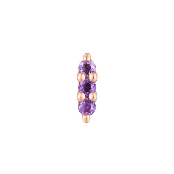 threadless: "Mishka" End in Gold with Amethyst