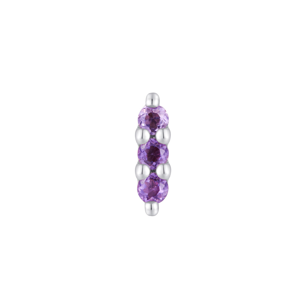 threadless: "Mishka" End in Gold with Amethyst