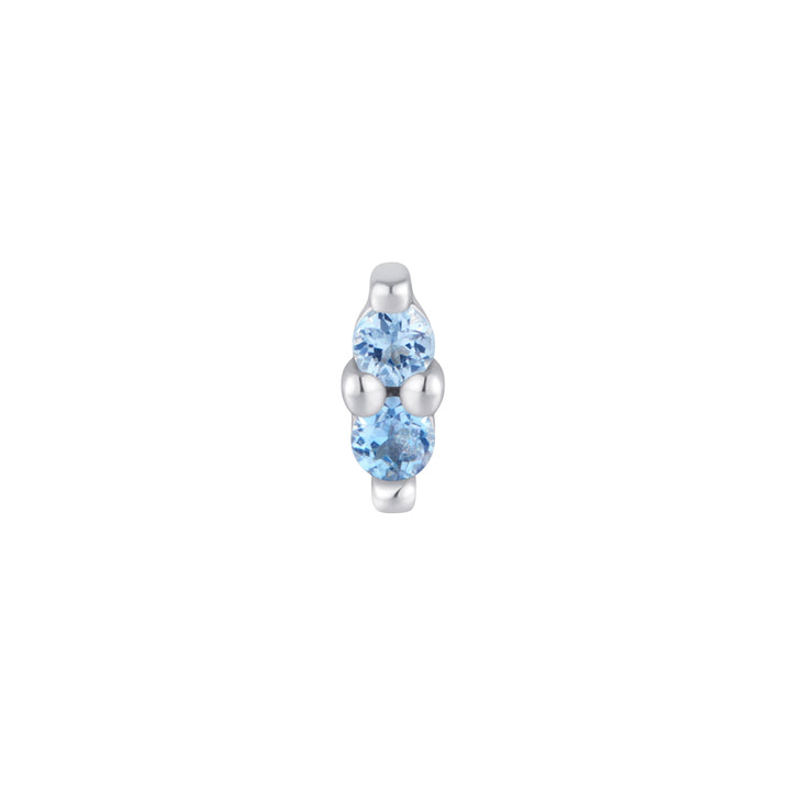 threadless: "Mishka" End in Gold with London Blue Topaz'