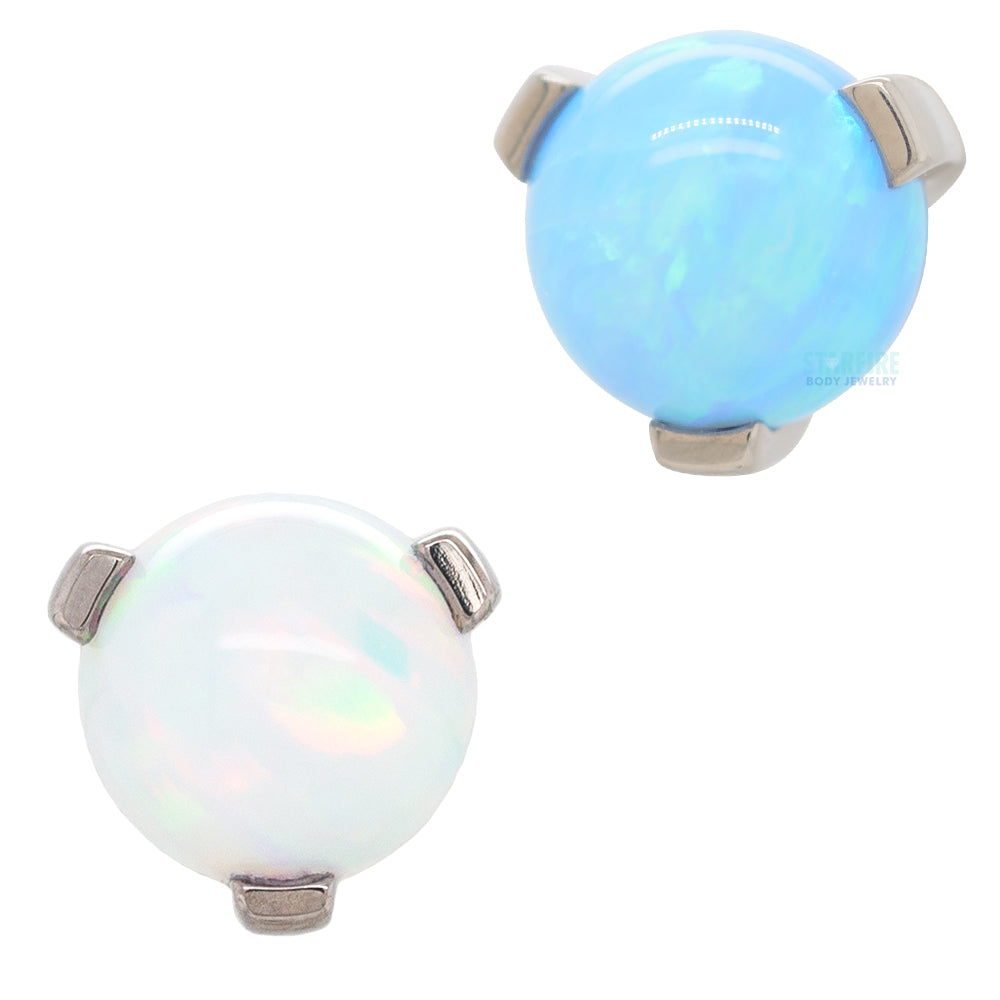 Opal Orb Claw-Set Threaded End