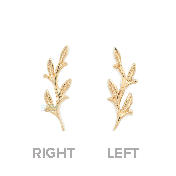 "Amity" Tiny Threaded End in Gold