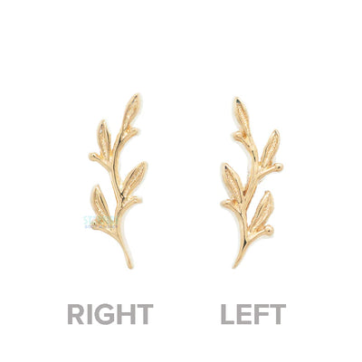"Amity" Tiny Threaded End in Gold