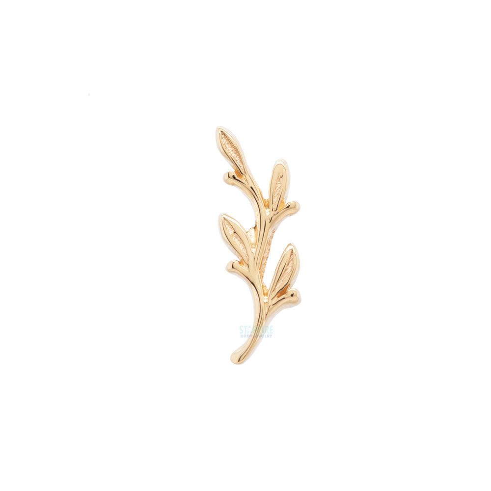 "Amity" Tiny Threaded End in Gold & Platinum