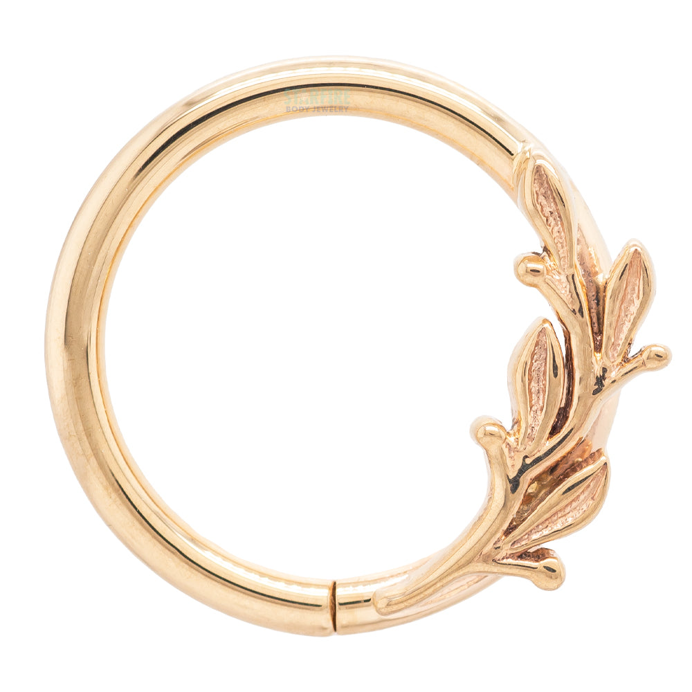 "Amity" Seam Ring in Gold & Platinum