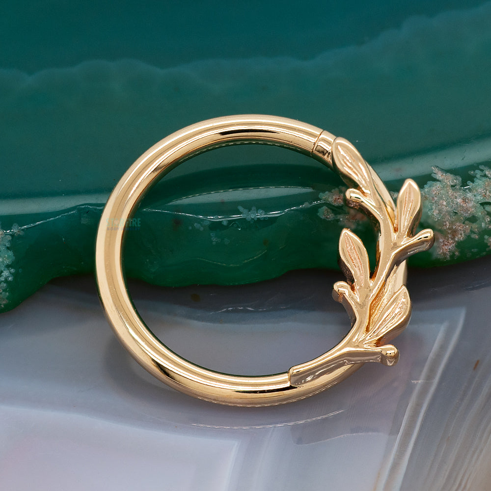"Amity" Seam Ring in Gold & Platinum