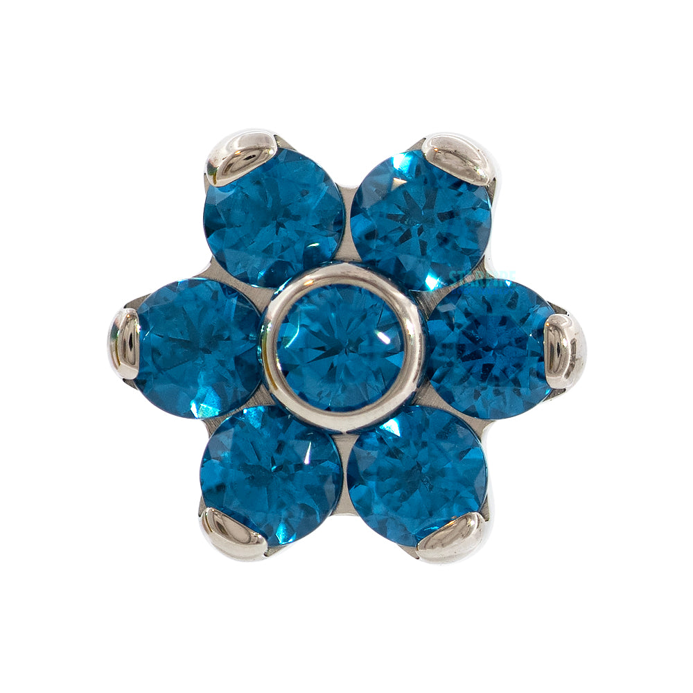 threadless: Flower with Faceted Gems End