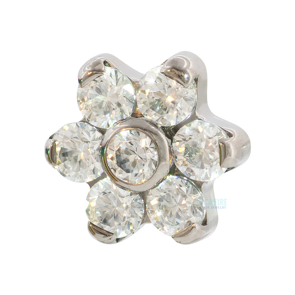 threadless: Flower with Faceted Gems End