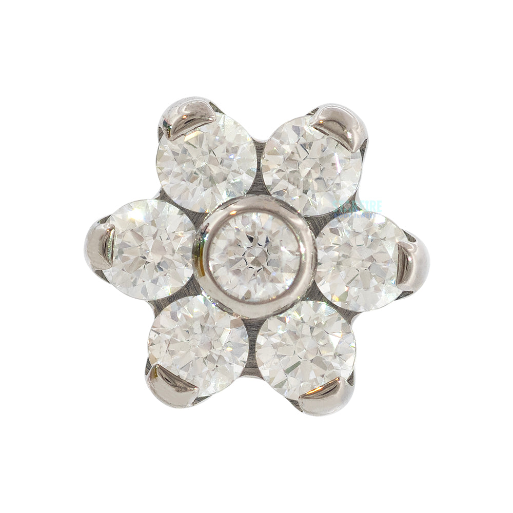 threadless: Flower with Faceted Gems End