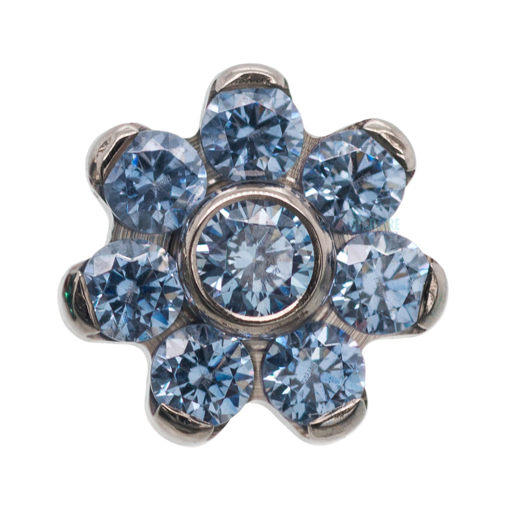 threadless: Flower with Faceted Gems End