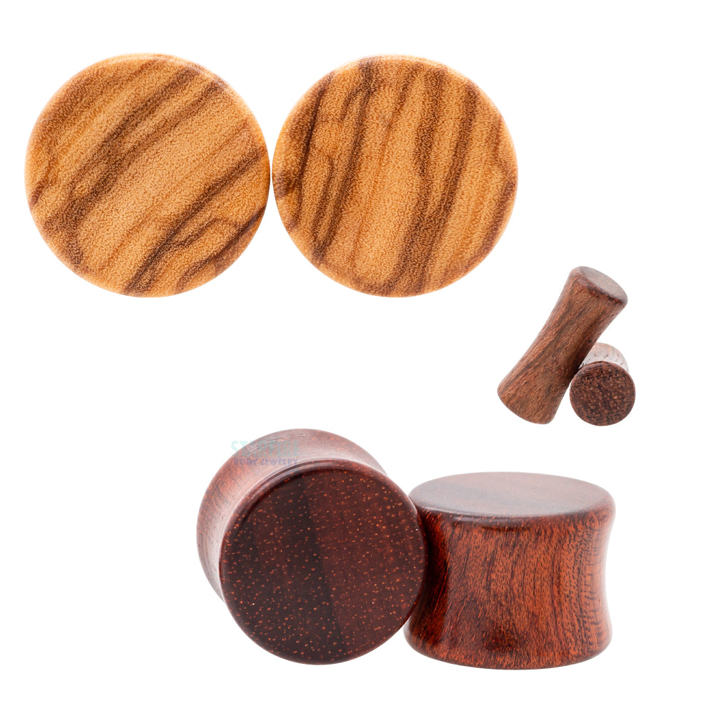 Wood Plugs - Bloodwood Regs