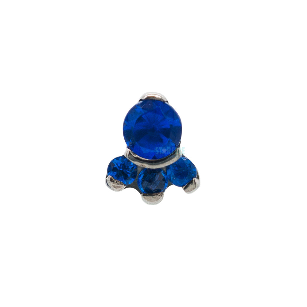 threadless: "Carina" Prong-Set Faceted Gems End