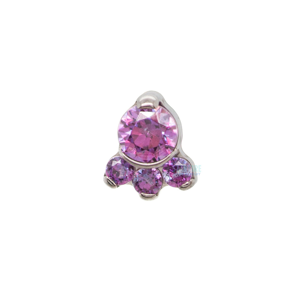 threadless: "Carina" Prong-Set Faceted Gems End