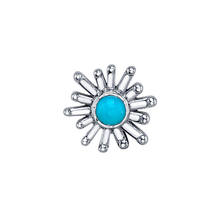 threadless: "Sunray" Pin in Gold & Platinum with Turquoise