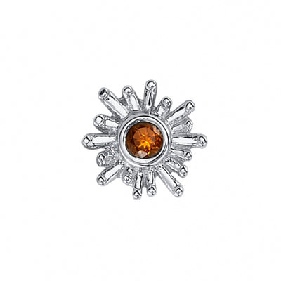 threadless: "Sun Ray" Pin in Gold with Anastasia Topaz