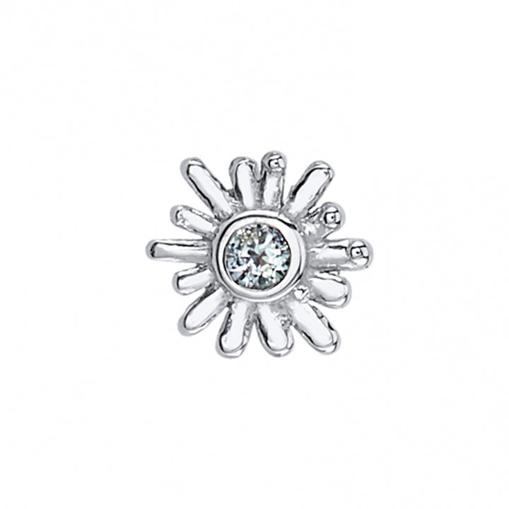 threadless: "Sunray" Pin in Gold & Platinum with White CZ
