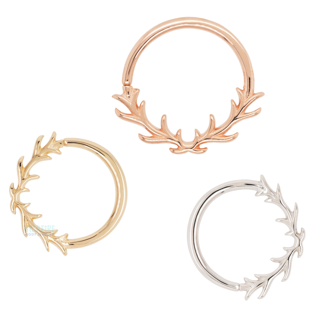 "Raven" Seam Ring in Gold