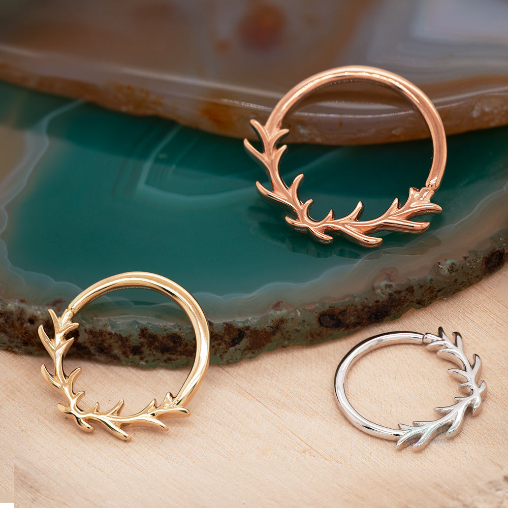 "Raven" Seam Ring in Gold