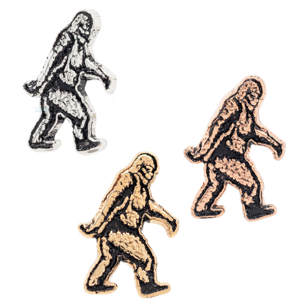Bigfoot ( aka Sasquatch ) Threaded End in Gold