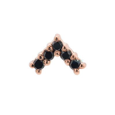 threadless: "Apex" Pin in Gold with Gemstones