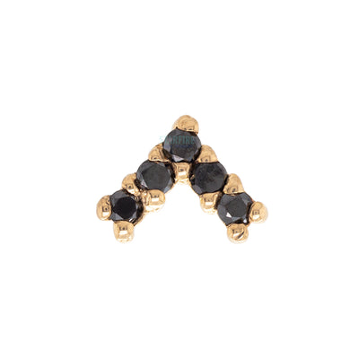 threadless: "Apex" Pin in Gold with Gemstones