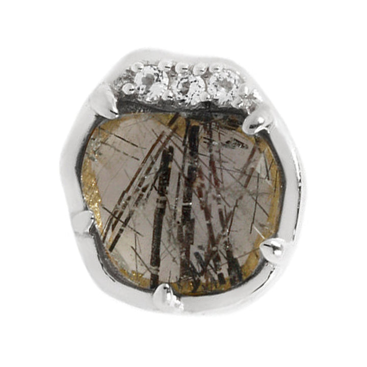 threadless: "Vision" End in Gold with Tourmalated Quartz & Topaz'