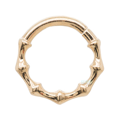 Bamboo Continuous Ring in Gold