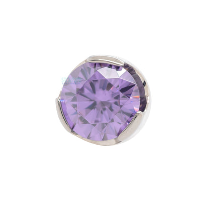 Prong-Set Brilliant Cut Threaded End