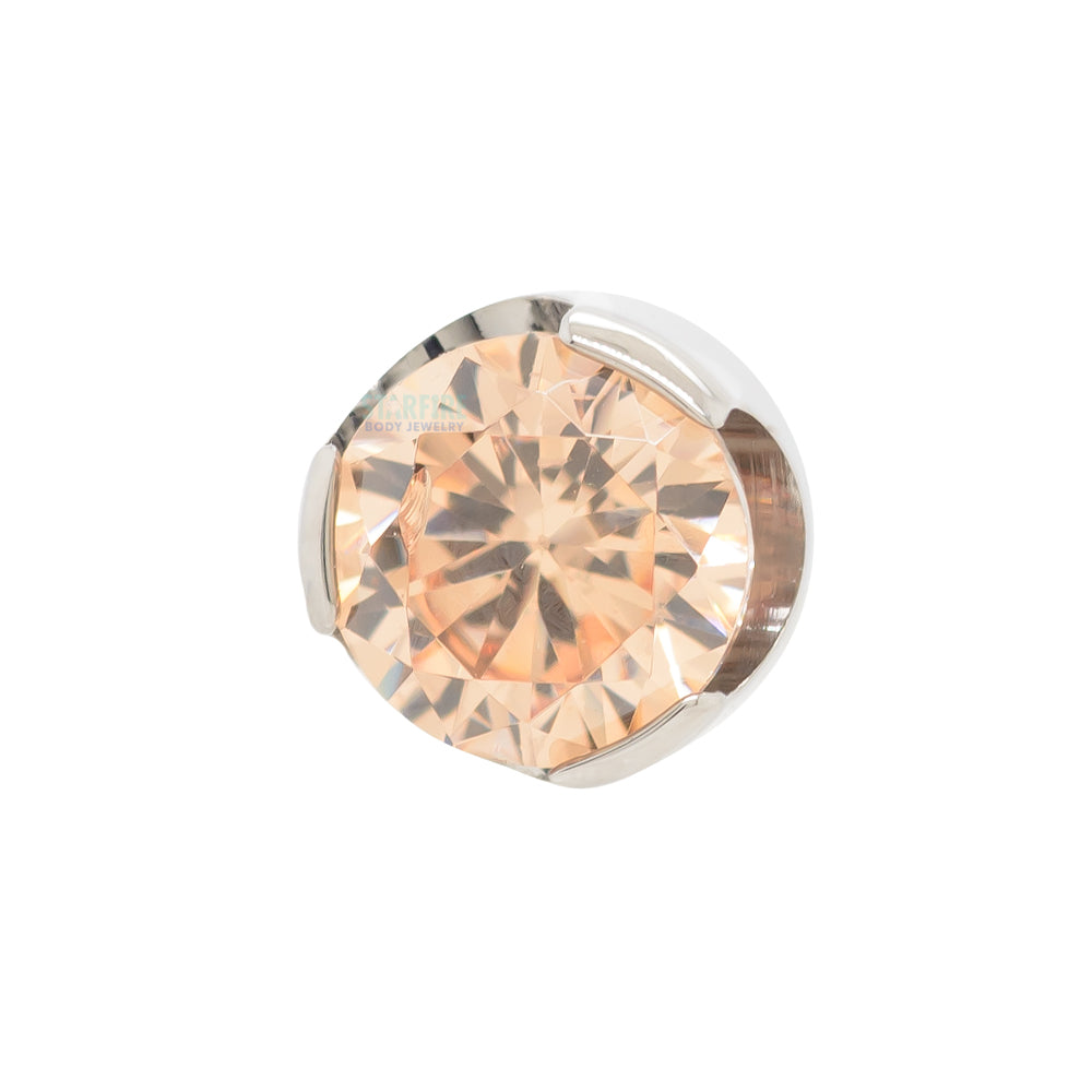 Prong-Set Brilliant Cut Threaded End