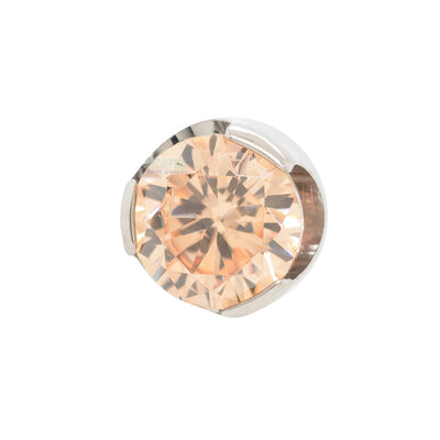 Prong-Set Brilliant Cut Threaded End