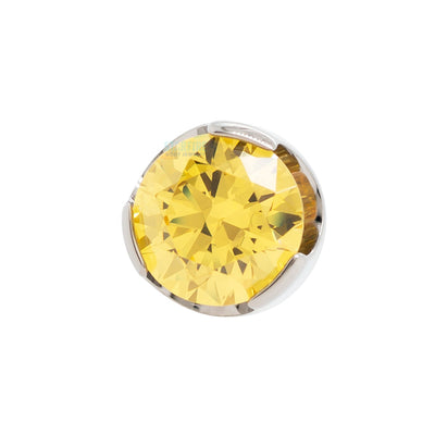 Prong-Set Brilliant Cut Threaded End