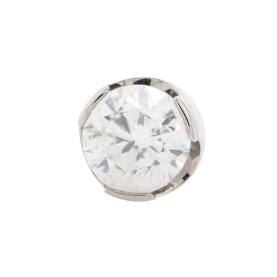 Prong-Set Brilliant Cut Threaded End