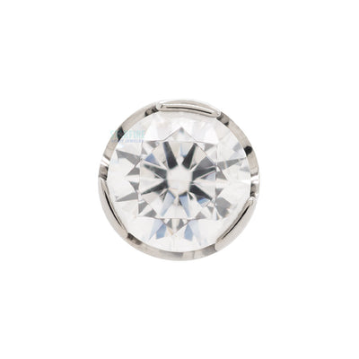 Prong-Set Brilliant Cut Threaded End