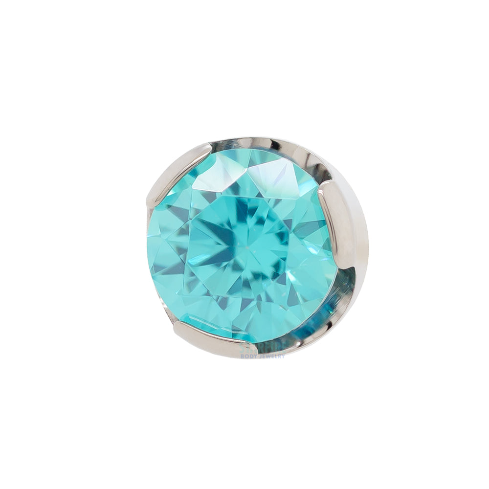 Prong-Set Brilliant Cut Threaded End