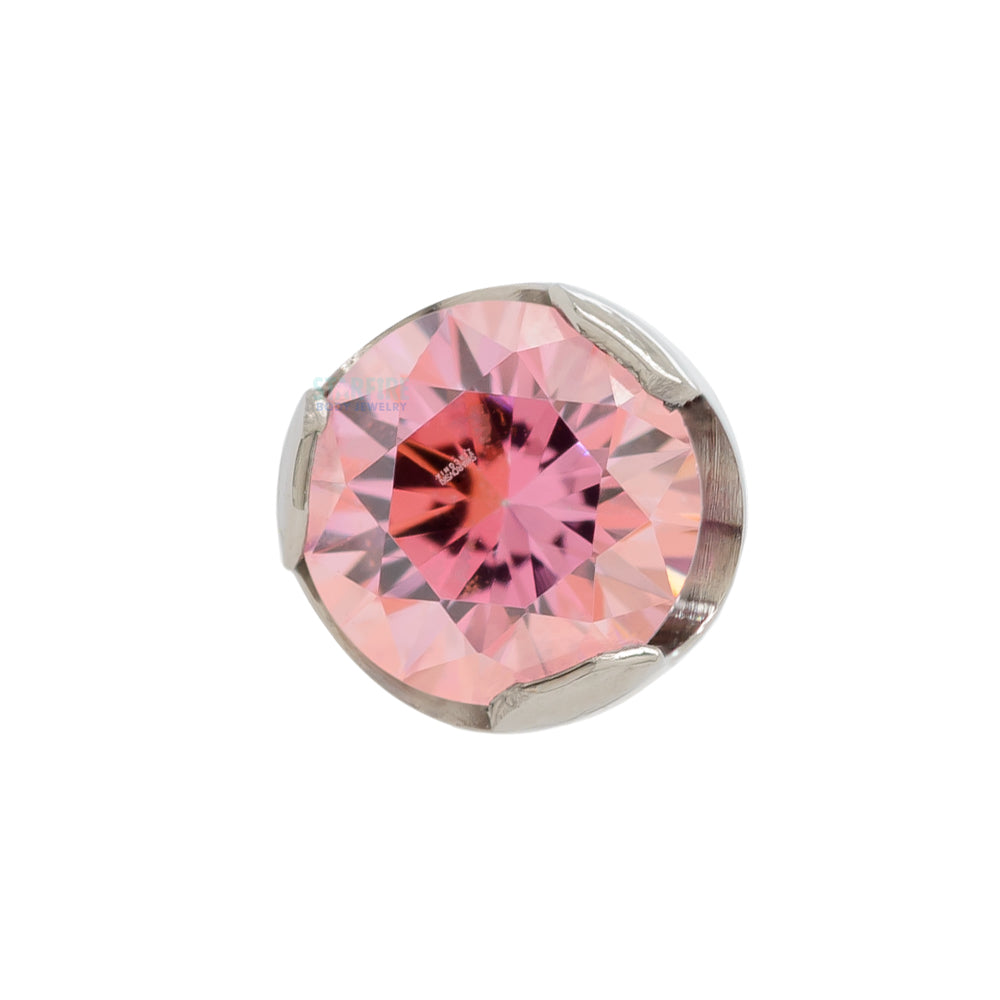 Prong-Set Brilliant Cut Threaded End