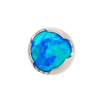 Prong-Set Opal Cabochon Threaded End