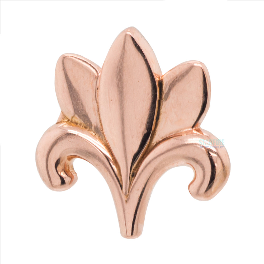 Floral Threaded End in Gold